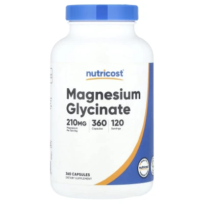 Nutricost - Magnesium Glycinate | 360 Capsules (70 mg per Capsule)