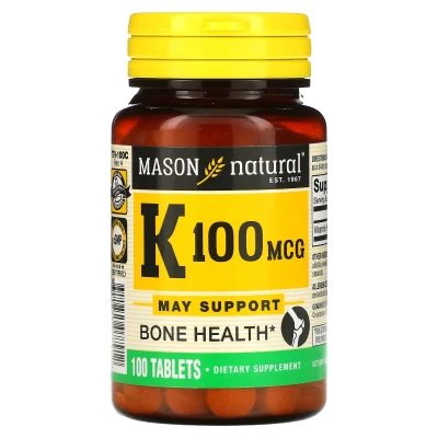 Mason Natural - Vitamin K | 100 mcg | 100 Tablets