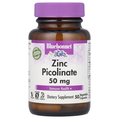 Bluebonnet Nutrition - Zinc Picolinate | 50 mg | 50 Vegetable Capsules