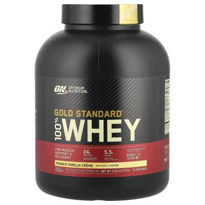 Optimum Nutrition - Gold Standard® 100% Whey | French Vanilla Cream | 5 lb (2.27 kg)