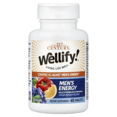 21st Century - Wellify! Men's Energy | Multivitamin Multimineral | 65 Tablets
