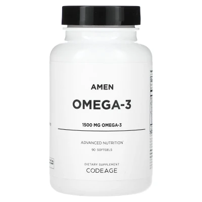 Codeage - Amen | Omega-3 | 90 Softgels (750 mg per Soft Gel)