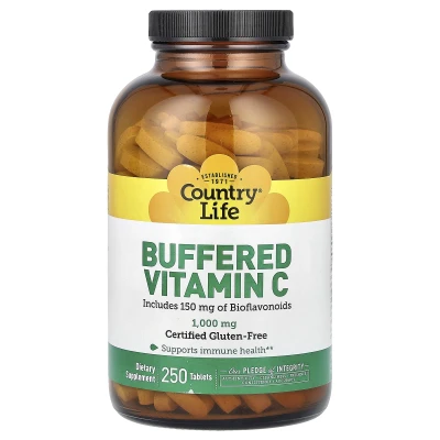 Country Life - Buffered Vitamin C | 1000 mg | 250 Tablets