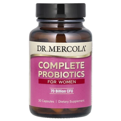 Dr. Mercola - Complete Probiotics for Women | 70 Billion CFU | 30 Capsules
