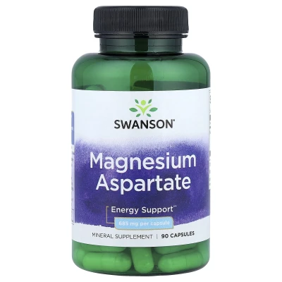 Swanson - Magnesium Aspartate | 685 mg | 90 Capsules