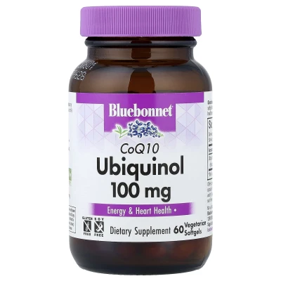 Bluebonnet Nutrition - CoQ10 Ubiquinol | 100 mg | 60 Vegetarian Capsules
