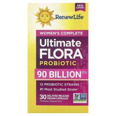 Renew Life - Women's Wellness | Women's Care Probiotic | 90 Billion CFU | 30 Vegetarian Capsules