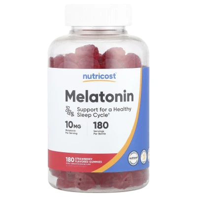 Nutricost - Melatonin Gummies | Strawberry | 10 mg | 180 Gummies