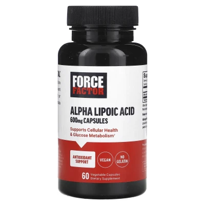 Force Factor - Alpha Lipoic Acid | 600 mg | 60 Vegetable Capsules