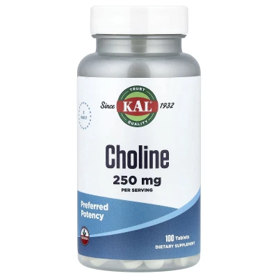 KAL - Choline | 100 Tablets (125 mg per Tablet)