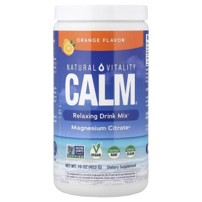 Natural Vitality - CALM® | Relaxing Drink Mix | Orange | 16 oz (453 g)
