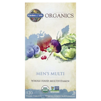 Garden of Life - Organics | Men's Multi | 120 Vegan Tablets