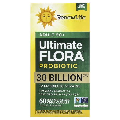 Renew Life - Ultimate Flora™ Probiotic | Adult 50+ | 60 Vegan Capsules