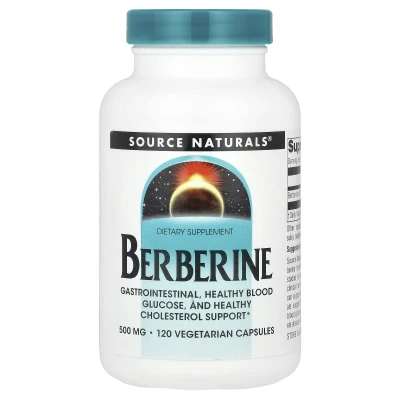 Source Naturals - Berberine | 500 mg | 120 Vegetarian Capsules