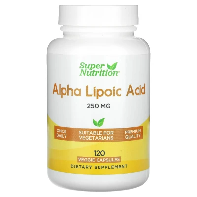 Super Nutrition - Alpha Lipoic Acid | 250 mg | 120 Veg Capsules