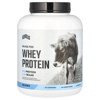 Levels - Grass Fed Whey Protein Powder | Unflavoured | 5 lb (2.27 kg)