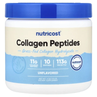 Nutricost - Grass-Fed Collagen Peptides | Unflavoured | 4 oz (113 g)