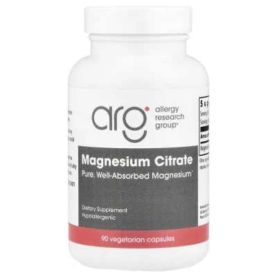 Allergy Research Group - Magnesium Citrate | 170 mg | 90 Vegetarian Capsules