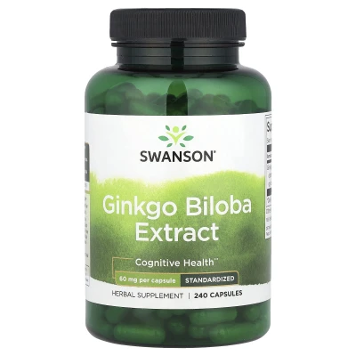 Swanson - Ginkgo Biloba Extract | 60 mg | 240 Capsules