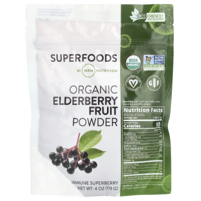 MRM Nutrition - Organic Elderberry Fruit Powder | 4 oz (113 g)
