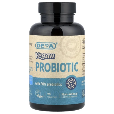 Deva - Vegan Probiotic with FOS Prebiotics | 90 Vegan Caps