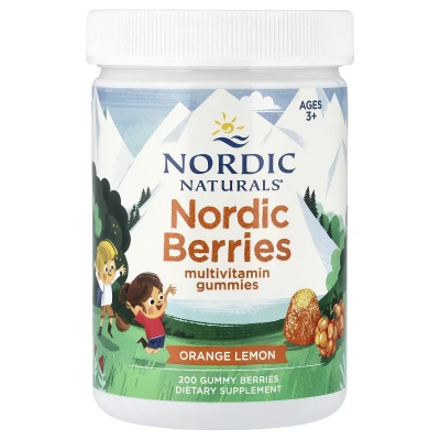 Nordic Naturals - Nordic Berries | Multivitamin Gummies | Ages 3+ | Original | 200 Gummy Berries