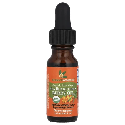SeaBuckWonders - Organic Himalayan Sea Buckthorn Berry Oil | 0.45 fl oz (13.3 ml)