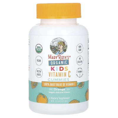 MaryRuth's - Organic Kids Vitamin C Gummies | Orange | 60 Gummies (45 mg per Gummy)