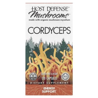 Host Defense - Mushrooms™ | Cordyceps | 120 Capsules (0.5 g per Capsule)