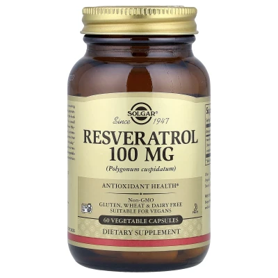 Solgar - Resveratrol | 100 mg | 60 Vegetable Capsules