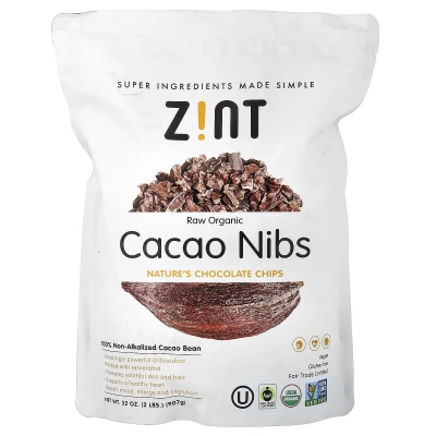 Zint - Raw Organic Cacao Nibs | 32 oz (907 g)
