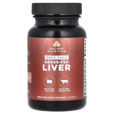 Ancient Nutrition - Once Daily Grass-Fed Liver | 1 g | 30 Tablets