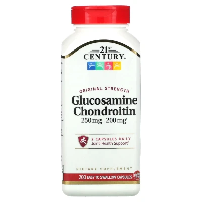 21st Century - Glucosamine / Chondroitin | Original Strength | 200 Easy to Swallow Capsules