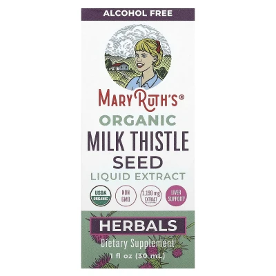 MaryRuth's - Organic Milk Thistle Seed Liquid Extract | Alcohol Free | 1190 mg | 1 fl oz (30 ml)
