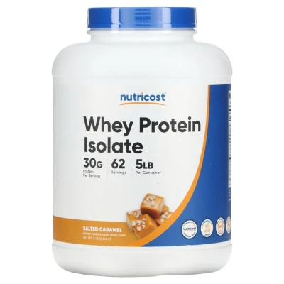 Nutricost - Whey Protein Isolate | Salted Caramel | 5 lb (2 | 268 g)