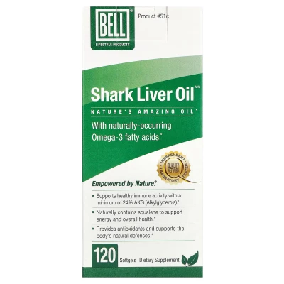 Bell Lifestyle - Shark Liver Oil | 120 Softgels