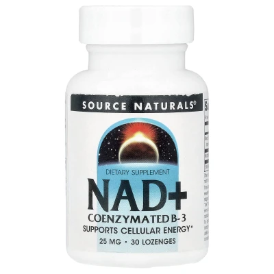 Source Naturals - NAD+ | Coenzymated B-3 | 30 Lozenges