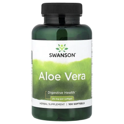 Swanson - Aloe Vera | 25 mg | 100 Softgels