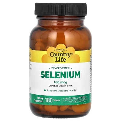 Country Life - Selenium | 100 mcg | 180 Tablets