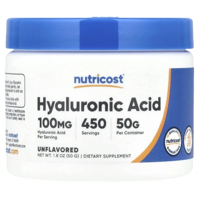Nutricost - Hyaluronic Acid | Unflavoured | 1.8 oz (50 g)