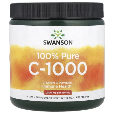Swanson - 100% Pure C-1000 | Vitamin C Powder | 16 oz (454 g)