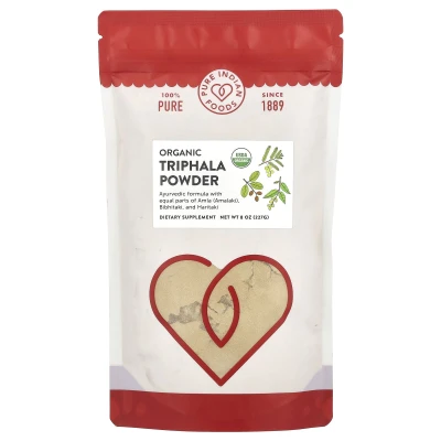 Pure Indian Foods - Organic Triphala Powder | 8 oz (227 g)