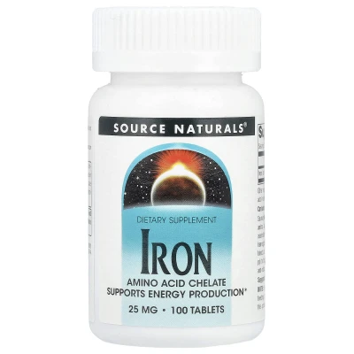 Source Naturals - Iron | 25 mg | 100 Tablets