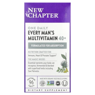 New Chapter - One Daily Every Man's™ Multivitamin 40+ | 96 Vegetarian Tablets