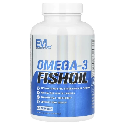 EVLution Nutrition - Omega-3 Fish Oil | 1000 mg | 120 Softgels
