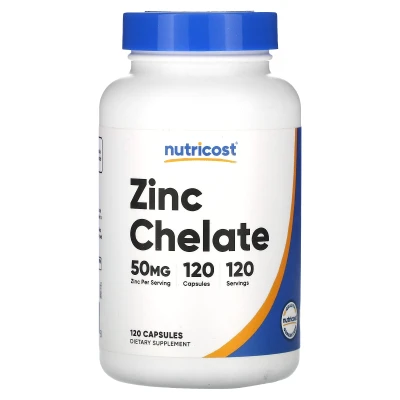 Nutricost - Zinc Chelate | 50 mg | 120 Capsules