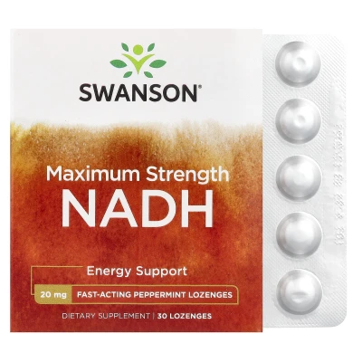 Swanson - NADH | Peppermint | 20 mg | 30 Lozenges