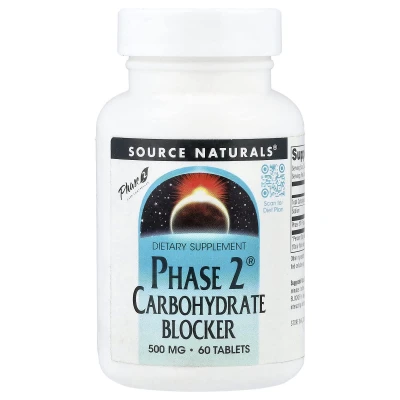 Source Naturals - Phase 2® Carbohydrate Blocker | 500 mg | 60 Tablets