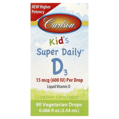 Carlson - Kid's Super Daily® D3 | 0.086 fl oz (2.54 ml)