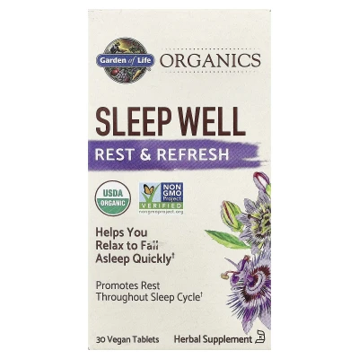 Garden of Life - Organics | Sleep Well | 30 Vegan Tablets